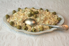 Салат оливье с рябчиками